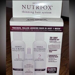 Nutri-Ox Thinning Hair System 30 Day Starter Kit Treatment + Shampoo/Cond NEW